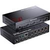 v AV Access AV Access Matrice HDMI Splitter 4x4, 4K@60Hz con HDR10 e 3D, Estrazione Audio, Downscaler da 4K a 1080P, SPDIF 5.1CH, Memoria di Spegnimento, Web UI + RS232 + IR + Controllo Pulsante, HDCP 2.2