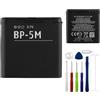 E-yiiviil Batteria di ricambio BP-5M 1050 mAh/3,7 V, compatibile con Nokia 5610, 5700, 6110 Navigator, 6220 Classic, 6500 Slide, 7390, 8600, con strumenti