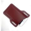 QIUPFGUT Pelle Borsa da Cintura per Cellulare, Sacchetto in Pelle per Cellulare, Fondina Cellulare Cintura, Marsupio da Cintura per Cellulare, Verticale Marsupio, Sacchetti per telefono da uomo (Rosso vino)