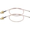 Futheda 2 Pezzi Cavo Coassiale da RP-SMA a IPX UFL U.FL Cavo Coassiale a bassa perdita da IPX a RP-SMA Femmina RG178 30cm 12 pollici Cavo di Prolunga PCI per Antenna per Router Wi-Fi Mini