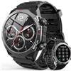 Rainpal Smartwatch Donna Uomo, 1,91 HD Touchscreen Smart Watch con Funzione Telefono, 112+ Modalità Sportive, Orologio Fitness Impermeabile Ip68 con Pulse Sleep Monitor (Rotondo Nero)