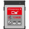 CY Scheda di memoria CFexpress tipo B Adattatore CFE CFB da 128 GB compatibile con l'estensione PCIe per fotocamera RAW 8K