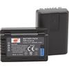 DSTE 2PCS VW-VBY100 Batteria compatibile con Panasonic HC-V110 HC-V110K HC-V110G HC-V110GK-K HC-V130 HC-V201K