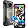 Blackview XPLORE 2 Proiettore (48GB+1TB) Android 15 Rugged Smartphone 5G,Dimensity 8300, 20000mAh Telefono Robusto,50MP+50MP AI Camera,6.73 FHD+3.2K,2 * 2W Altoparlante Cellulari Resistente IP68