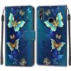 SIENIANLINE Cover per Huawei P Smart 2019 PU Pelle Custodia Flip Farfalla