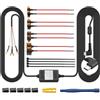 AMTOVL Kit Trasformatore Step-Down con Filo Rigido per Dash Cam da Auto Camion 12V 24V Kit Hardwire per Auto Dash Cam Tipo C - USB Dash Cam 3 Fili kit con Fusibili ACC