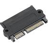 Topiky Adattatore per Disco Rigido da Porta SAS a SATA, Convertitore da Disco Rigido a Scheda Madre 15PIN Convertitore SFF‑8482 Guscio in Plastica Nera(Dritto （10310）)