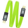 SinLoon Cavo di ricarica rapida USB 3.2 Gen 2, cavo da USB C a USB C, supporto per ricarica rapida 5A/100 W, trasferimento dati a 20 Gbps, uscita video 8K a 60 Hz-Verde