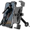 ROCKBROS Supporto Telefono Bicicletta, Porta Cellulare MTB Copri Sterzo, 360°Rotabile, 1S Blocco Rapido, Compatibile con 4.7-6.8 Smartphone, Nero