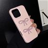 QIODAYI Compatibile con iPhone 12 Pro Custodia Design Fiocco Strass 3D Cover Morbida TPU Protettiva