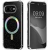 kwmobile Custodia per Google Pixel 9a Cover - Custodia Rigida con Bordo in TPU - Compatibile con MagSafe - Protezione Extra per Fotocamera - Trasparente