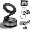 Suoxiom 2026 Supporto magnetico a ventosa per cellulari per auto [magneti 20XN52], supporto portatile e pieghevole per smartphone, orientabile a 360°, supporto per cellulari per Phone17 Pro Max, cilindrico