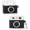 LEWOTE Compatibile con Apple Airpods Pro 3 Case protettiva divertente, sottile, con portachiavi (telecamera nera)