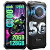FOSSiBOT F110 Pro 5G Telefono Cellulare Infrangibile 10000mAh 20GB + 128GB/2TB, Altoparlante 128dB, Dimensity 6300 Display HD+ 6,745, Android 15 Smartphone Infrangibile 50MP, Dual SIM IP68/IP69K/NFC