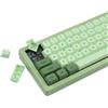 Catekro 139 tasti XDA Profile Keycaps 75%, Round Dye- Sub PBT Keycaps 60% Blue Cat Theme Keycaps 60% 75% Set per 60/75/87/96/98/100/104/108% switch tastiera meccanica (verde)