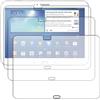 ebestStar - Pack x3 Protezione Schermo Compatibile con Samsung Galaxy Tab 3 10.1 GT-P5210, 10 P5200 P5220 Pellicola Film Anti Shock AntiGraffio