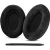 YunYiYi HD598CS HD599SE - Cuscinetti auricolari di ricambio compatibili con cuffie Sennheiser HD599, HD598, HD558, HD598SE, comodi cuscinetti auricolari in velluto con guida all'installazione video
