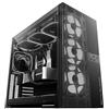 Geometric Future M5 Vent Mesh Panel Mid Tower in vetro temperato, case da gioco E-ATX/ATX, alto flusso d'aria, acciaio 1,2 mm, tipo C, supporto radiatore 420/360, ventola ARGB PWM 140 m x 5