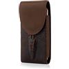 Hengwin Cintura Uomo in Vera Pelle Porta Cellulare, Custodia da Cintura per iPhone 16 15 14 12 12 11 Pro Max, 16 15 14 Plus, Samsung Galaxy S25 S24 S23 Ultra, Copertura, Borsa Portatile per Smartphone