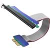 XMSJSIY PCI-E 1X fino a 16X Riser Cable Extender Converter GPU Riser Card Adapter PCI-Express 1X maschio a 16X femmina GPU Cavo di prolunga per SSD RAID - 19 cm/7,48 pollici