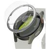 Ringke Bezel Styling & Glass Compatibile con Cover Samsung Galaxy Watch 7 40mm, (Combo) Ghiera Anti Graffio Stainless Steel Adesivo Accessorio con Protezione Dello Schermo - 40-03 (ST) Silver