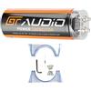 GK SOUND KIT SET PER GT AUDIO BASS FACE GTC/6 1 condensatore car audio 6 farad per impianti 6000 rms 1 3 4 5 10 capacitor senza remote, 1 pezzo + accessori omaggio