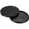 PATIKIL Lenti Filtro Pila Tappo Lega Alluminio Circolare Filtro Pile Nero | Protettive Custodia, per 58mm Circolare Alimentatore Polarizzatore ND Filtro, 58mm