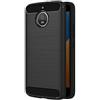 Verco Custodia per Motorola Moto E4 Plus, robusta e morbida, per Motorola E4 Plus, in silicone, colore: nero