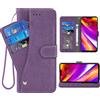 ELISORLI Compatibile con LG G7 ThinQ Custodia a portafoglio con cordino in pelle Flip Card Holder Stand Cover per telefono cellulare LGG7 One G 7 Plus LG7 Fit LG7ThinQ 7G Thin Q G7+ G7thinq LGG7thinq