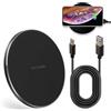 Caybats 35W Caricatore wireless a induzione, USB C caricatore wireless Qi con QC3.0 USBC, compatibile con i Phone 17/16/15/14/13/12, Sam Sung Ga-laxy S21-S23, Note 10/20, Air Pods e dispositivi Qi