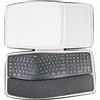 co2CREA Hard Custodia Borse Viaggio per Logitech Ergo K860 Tastiera RF Wireless (travel case)(solo scatola,Case Only)