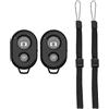 Lerkely Telecomando dell'otturatore della fotocamera Bluetooth con cinturino da polso, Cliceur fotografico Bluetooth compatibile con i-OS e Android/Phone/Pad/e altri 2pcs