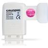 GSS [Test molto buono*] GSS Twin LNB bianco per antenna satellitare digitale con filtro LTE - per 2 partecipanti, TV - 2 vie, 2 vie, Full HD, 4K, HDTV, 0,1 dB, satellite, protezione contro i