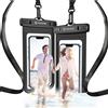 SYNCWIRE Custodia impermeabile per smartphone - Set di 2 custodie impermeabili per telefono IPX8 Touch sensibile, custodia portatile impermeabile per iPhone 14 13 Pro Max 12 Mini 11 XR 8 7 Plus,