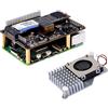 GeeekPi P33 M.2 NVME M-Key PoE+ Cappello per Raspberry Pi 5, con ufficiale Raspberry Pi 5 Active Cooler, Supporto M.2 NVMe SSD 2230 2242 2260 2280
