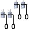 Liaoan Adattatore da USB C a USB3.0, da USB a Type-C 3.0, 4 pezzi, Thunderbolt 4/3 a USB 3.0, compatibile con i-Phone 16 Pro Max MacBook Pro Air 2023, i-Pad Mini iMac Surface e molto altro ancora