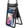 Tashce Custodia Impermeabile Smartphone IPX8, Custodia Subacquea Cellulare con Doppia Capienza, fino a 30 Metri, Cover Subacquea con Cinturino Regolabile per Nuoto, Attività All'Aperto (9.5IN)
