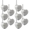 A Plus 10 Pezzi Cuore di Cristallo USB PenDrive 8GB Chiavette USB 2.0 Argento