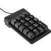 Denash Tastiera cablata USB, 19 Tasti Tastiera numerica Impermeabile Tastierino numerico per Laptop/Desktop/PC Windows