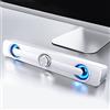 Topiky Soundbar, Computer Laptop Speaker Piccolo Altoparlante Professionale da 3,5 Mm Jack Universale per Notebook Adatto a Computer e Laptop (Bianco)
