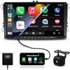 SIXWIN 4+64G Android 15 Autoradio per VW Golf 5 6 Polo Caddy Skoda Passat con CarPlay/Android Auto/Mirror Link,9 Pollici HD TouchScreen Schermo Navigatore WiFi Bluetooth 5.0 FM/RDS 32EQ