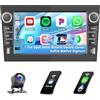 Roinvou 2+64G Android 15 Autoradio per Opel Astra Antara Vectra Corsa Zafira Meriva Signum Android Auto, 7'' Touchscreen 2USB/Tipo-C WI-FI GPS Bluetooth EQ FM/RDS UI SWC Telecamera Posteriore
