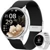 SLOKSFil Smartwatch donna con Bluetooth Chiamate, 1,39 Orologio donna rotondo SpO2/24H Cardiofrequenzimetro/Pressione Sanguigna/Sonno Contapassi 100+ Modalità Sportive per iOS Android