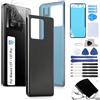RongZy Coperchio Batteria per Xiaomi 13T Coperchio Posteriore per Xiaomi 13T Pro Cover Batteria per Telefono Sostituzione Copribatteria(Nero)