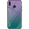 MadBee Cover per Asus Zenfone Max Pro M2 ZB631KL [con Pellicola Proteggi Schermo],Custodia Protettiva in Vetro Temperato 9H [Motivo in Marmo] + Cornice Paraurti in Silicone Morbido Case (Porpora)
