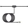 Bingfu Antenna Radio Scanner Polizia Auto Veicolare 20-460Mhz 470-1300Mhz BNC Maschio Antenna Dipolo Radioamatori Radio VHF UHF Compatibile con Uniden Bearcat Whistler Radio Shack Scanner