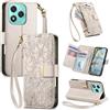 JIUNINE Cover per Honor 400 Lite, Custodia Libro PU Pelle Antiurto Portafoglio Donna, Slot per Carte, Stand Regolabile, Chiusura Magnetica, Motivo Floreale con Foglie in Rilievo, Bianco