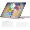 YOPAS Compatibile con MacBook Air 13 Custodia 2025 2024 2022 M4 M3 M2, modello in plastica MacBook Air 13,6 Cover A3240 A3113 A2681 con copertura per tastiera e pellicola protettiva, lampada