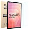 Bigqin 3 Pezzi Pellicola Protettiva Compatibile con Samsung Galaxy Tab S11/S10 Lite / S10 FE / S9 FE/ S9/ S8/ S7 11, Ultra HD Vetro Temperato Film, Pellicola Schermo Protezione Scratch Resistente