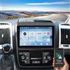 Hikity Autoradio Android 4+64G per FIAT DUCATO 2010/Citroen Jumper/Peugeot Boxer, Schermo Incell 9 con Wireless CarPlay Android Auto Bluetooth Navi GPS WiFi EQ Dual-USB Telecamera di Retromarcia